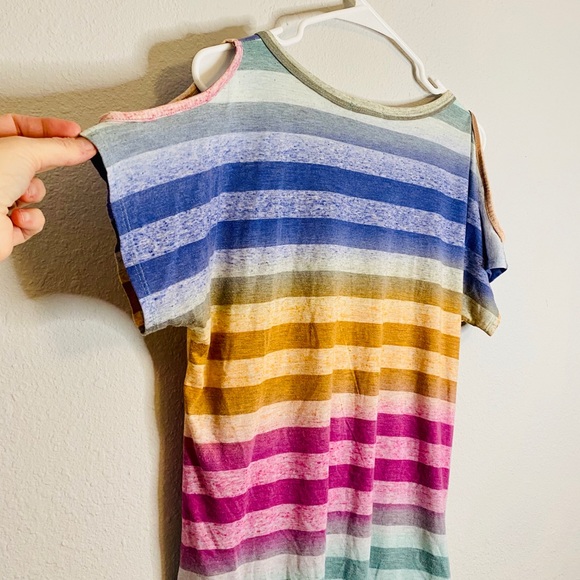 💜First Love- Rainbow Top Button & Front Tie L - Picture 10 of 11